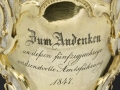 Pokalals Dank an Verwalter Franz Motloch zum 50-jährigen Dienstjubiläum, 1847Ankauf durch das Stift von einem Antiquar 2016Restaurierung 2017